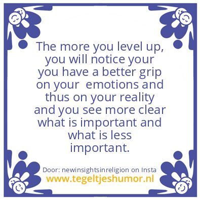 Tegeltje: level up