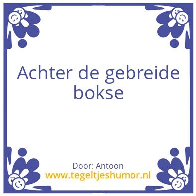 Tegeltje: Antoon