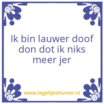Tegeltje: Wieger