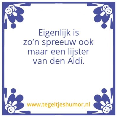 Tegeltje: Spreeuwen