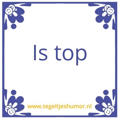 Tegeltje: onze klas