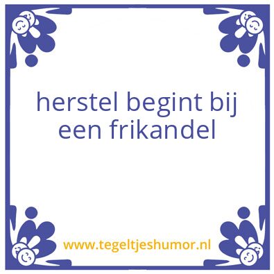 Tegeltje: frikandel
