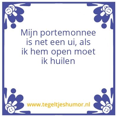 Tegeltje: Portomonnee