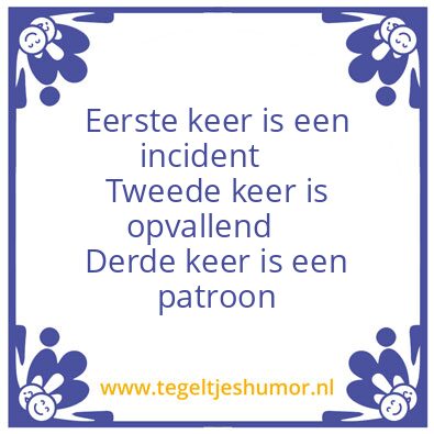 Tegeltje: Gedrag