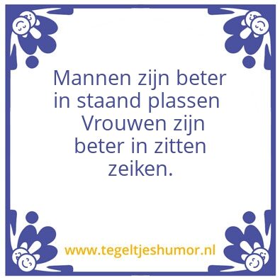 Tegeltje: mannen