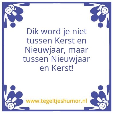 Tegeltje: Dik