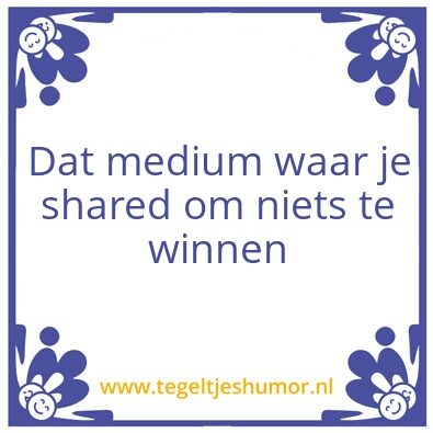Tegeltje: Facebook