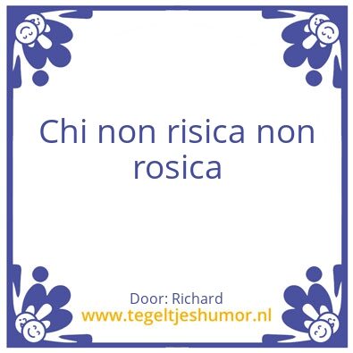 Tegeltje: Italian