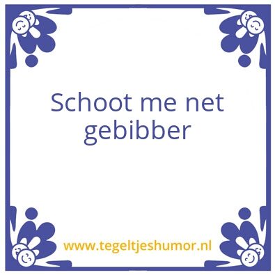 Tegeltje: Bassie
