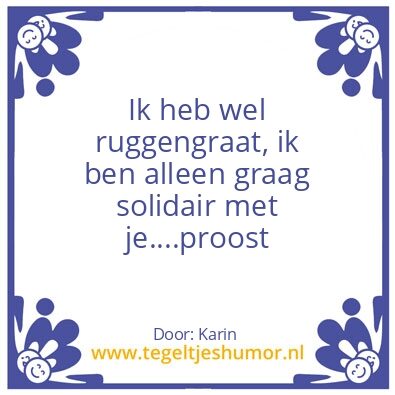 Tegeltje: Ruggengraat