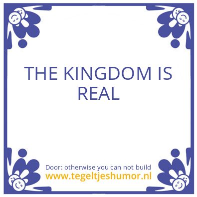 Tegeltje: Time is linear