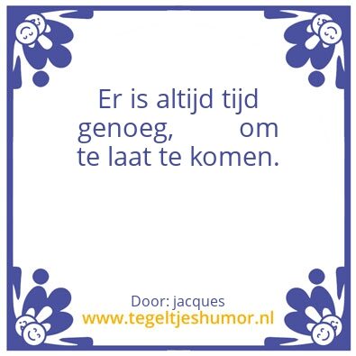 Tegeltje: spreuk