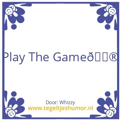 Tegeltje: ðŸŽ®