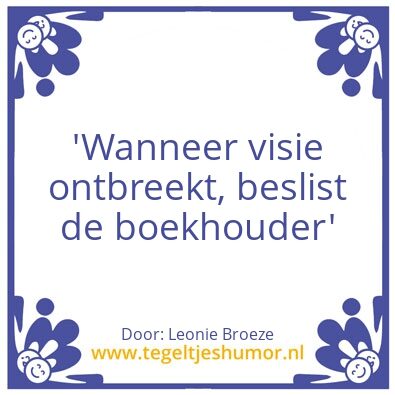 Tegeltje: Finance wijsheid