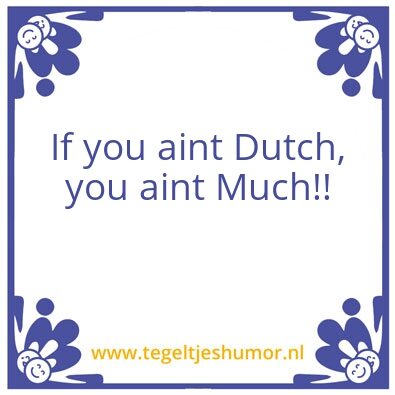 Tegeltje: Dutch DRS