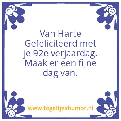 Tegeltje: Verjaardag