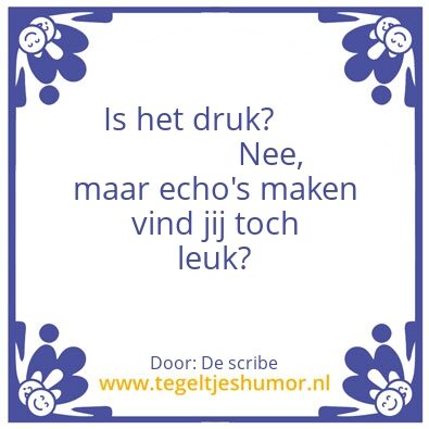 Tegeltje: .