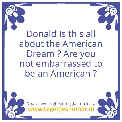 Tegeltje: Dum Donald,s actions