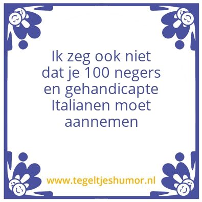 Tegeltje: Tegel