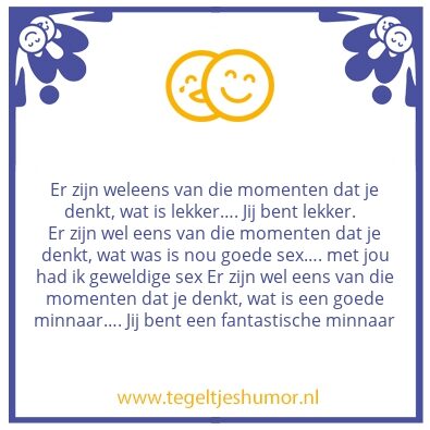 Tegeltje: Nice