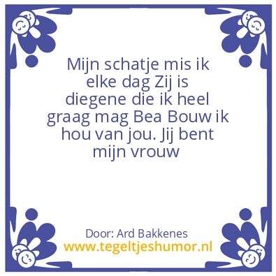 Tegeltje: Spreuk van de dag