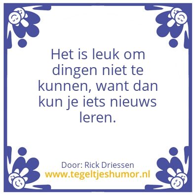 Tegeltje: Tegeltje