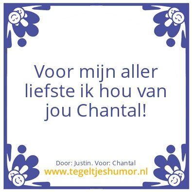 Tegeltje: Voor mijn aller liefste