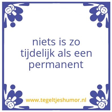 Tegeltje: tijd