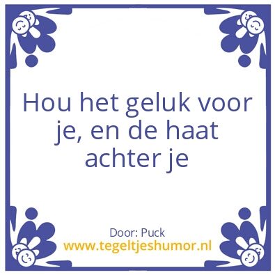 Tegeltje: Spreukje