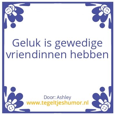 Tegeltje: Vriendinnen