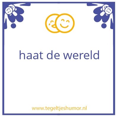Tegeltje: Godverdomme