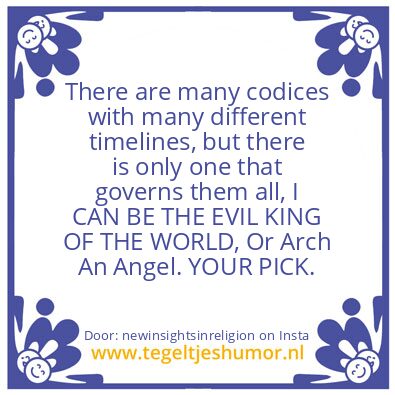 Tegeltje: Friend or Enemy – YOUR PICK.