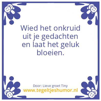 Tegeltje: weekendgroet