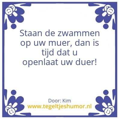 Tegeltje: Zwammen