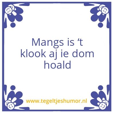 Tegeltje: Twents