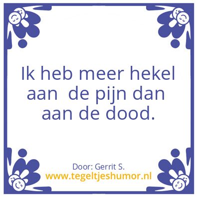 Tegeltje: Ik ben Gerrit.