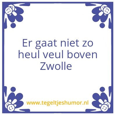 Tegeltje: Zwolle