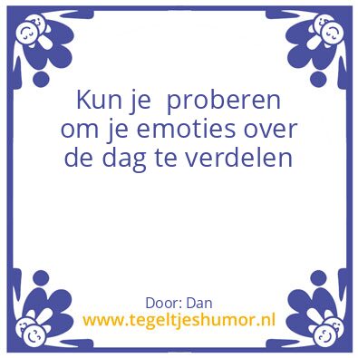 Tegeltje: Ik