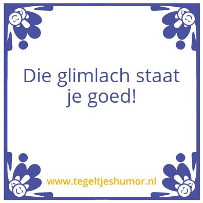 Tegeltje: Goed