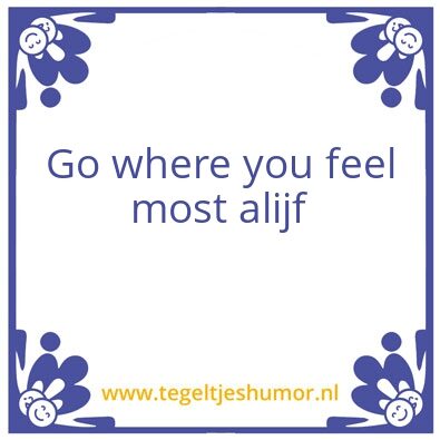 Tegeltje: Alijf