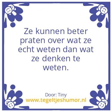 Tegeltje: stof tot nadenken