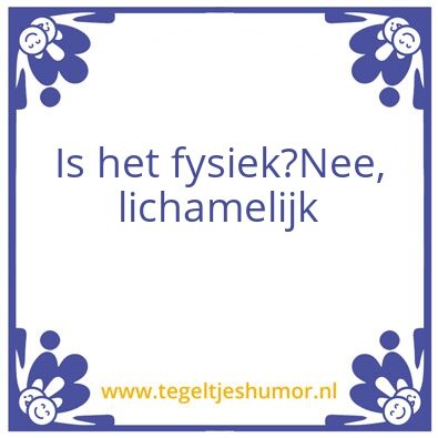 Tegeltje: 1