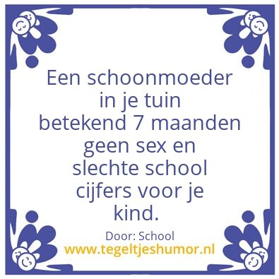 Tegeltje: Schoonmoedrr