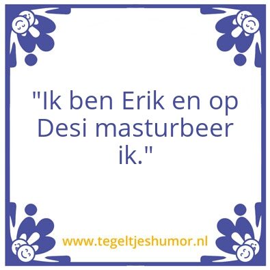 Tegeltje: Erik