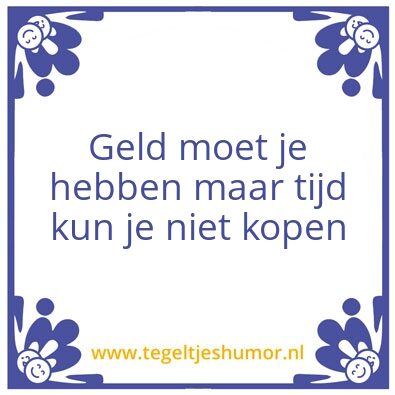 Tegeltje: Tijd