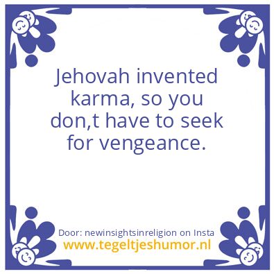 Tegeltje: karma