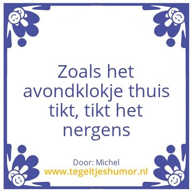 Tegeltje: Avondklok