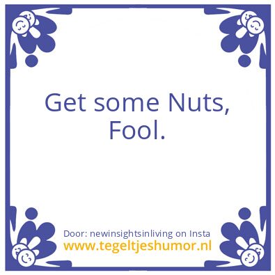 Tegeltje: Best remark ever ?