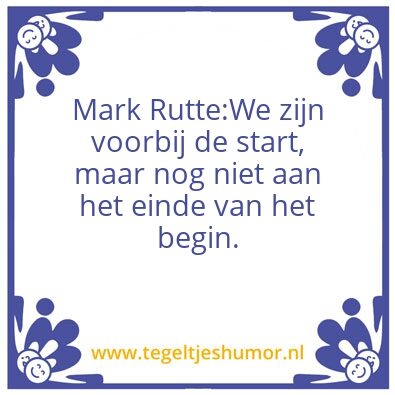 Tegeltje: Mark Rutte