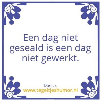 Tegeltje: werk